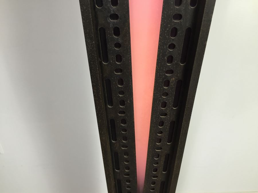 Custom Industrial Metal Sculpture Floor Lamp By Karen Dugan Hand Signed [Photo 9]