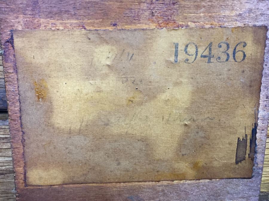 Vintage Oak Duplex Patent Table With Built In Fold Out Leaves [Photo 25]