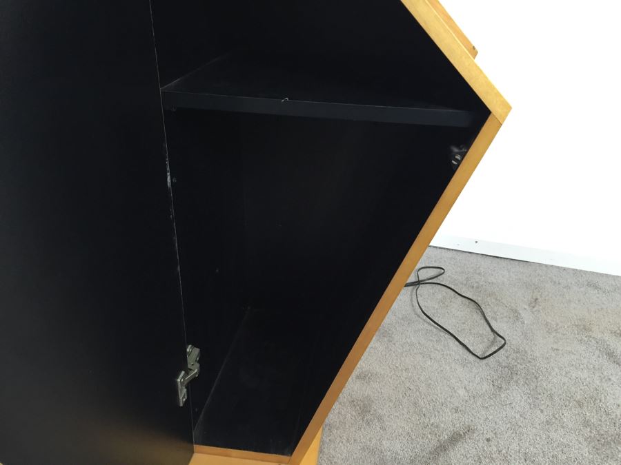 Contemporary Modernist Curio Veneered Cabinet With Interior Lighting [Photo 9]