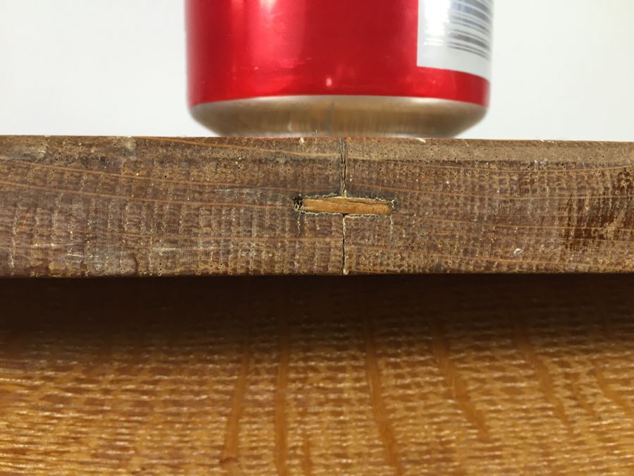 Stunning Vintage Mission Style Oak Table Desk With Drawer And Brass Pulls - Well Made [Photo 25]