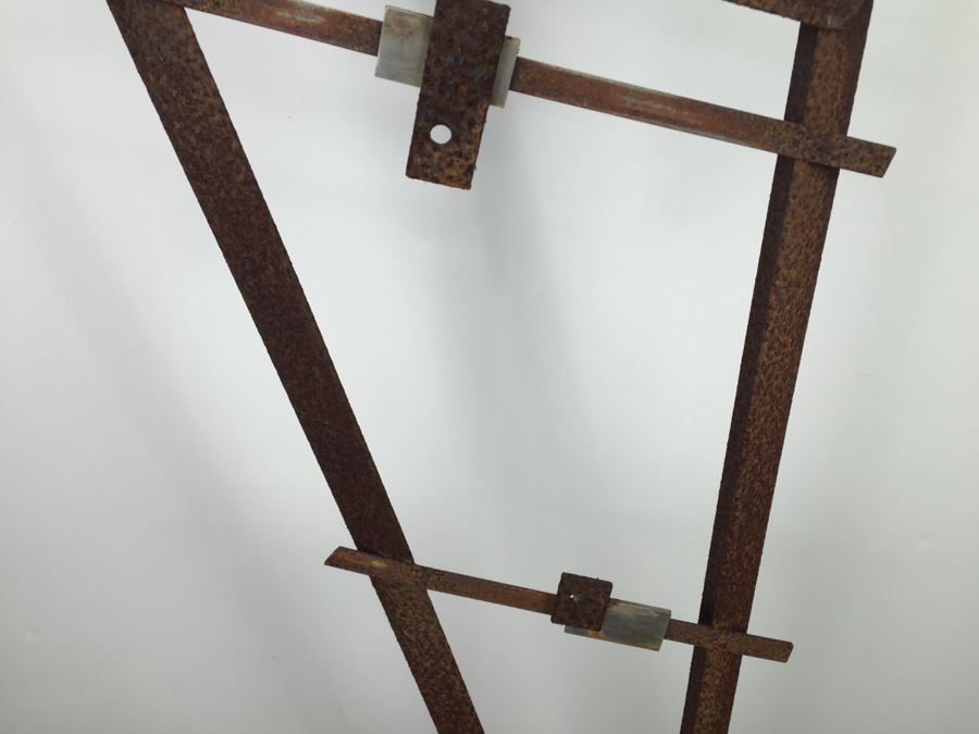 Custom Industrial Metal Sculpture By Karen Dugan Hand Signed [Photo 4]