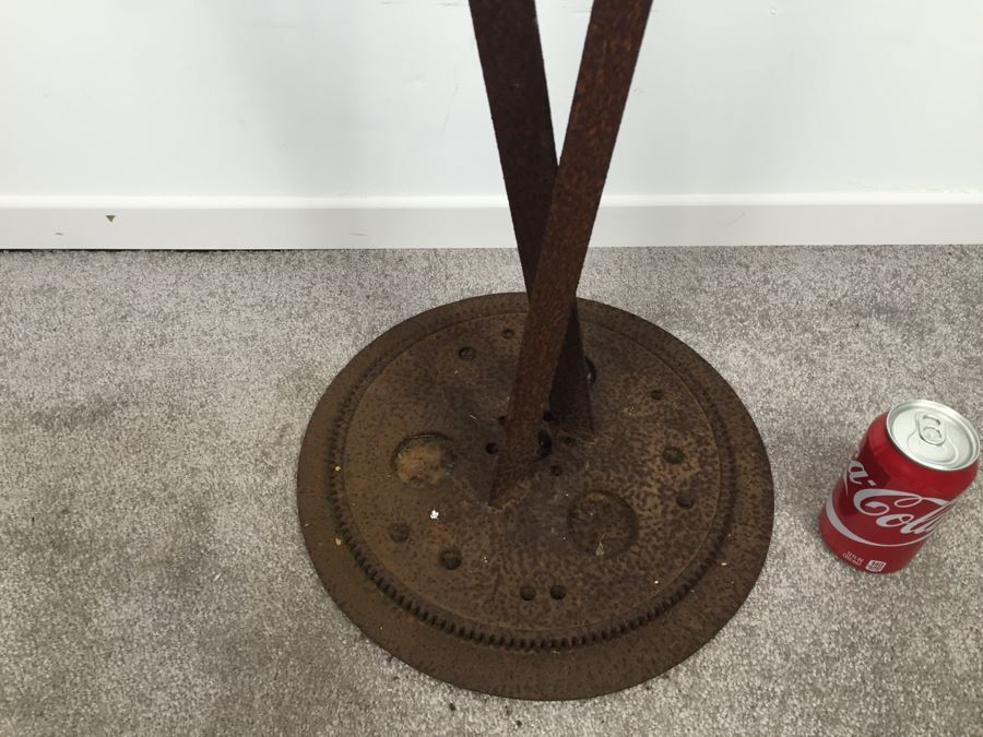 Custom Industrial Metal Sculpture By Karen Dugan Hand Signed [Photo 3]