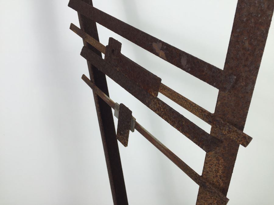 Custom Industrial Metal Sculpture By Karen Dugan Hand Signed [Photo 9]