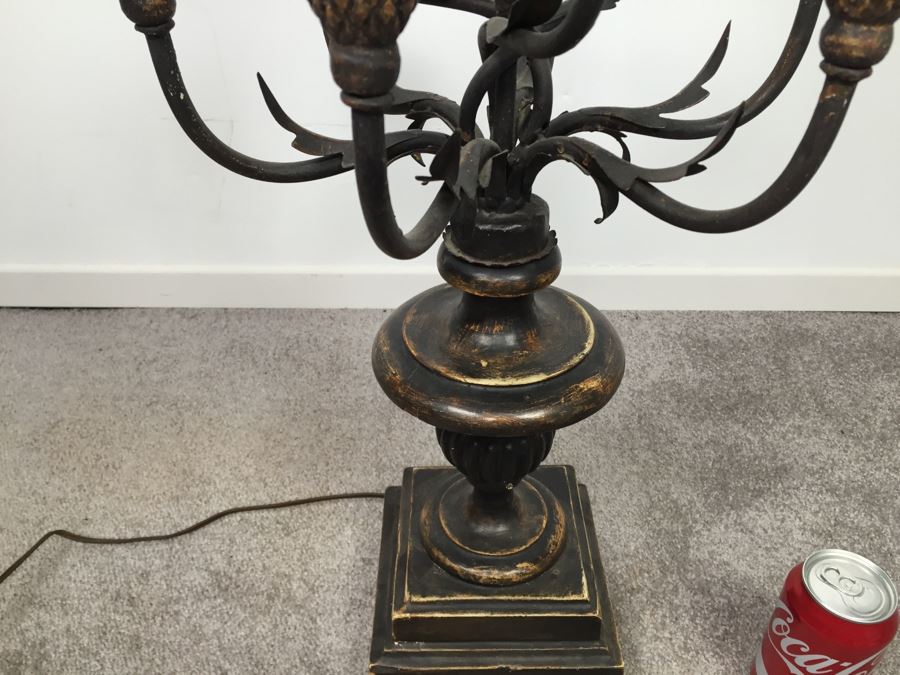 Vintage Chapman Wooden Table Lamp Without Shade [Photo 5]