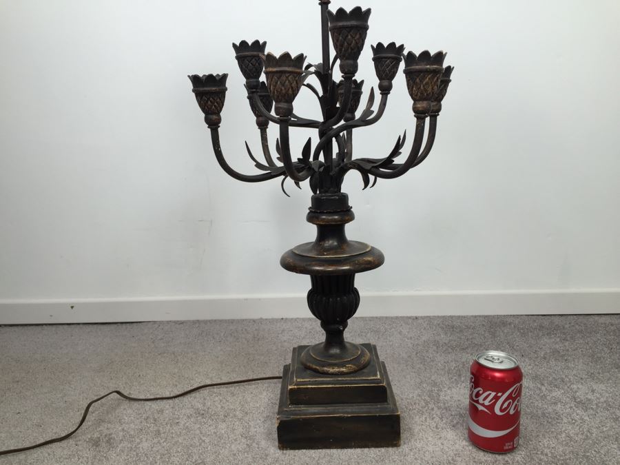 Vintage Chapman Wooden Table Lamp Without Shade [Photo 6]