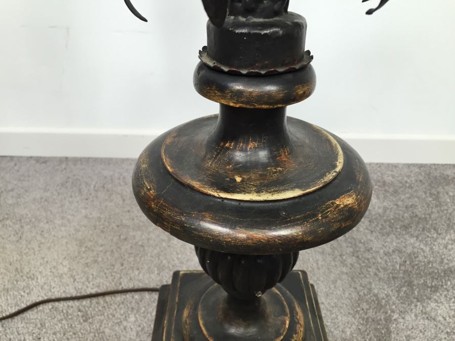 Vintage Chapman Wooden Table Lamp Without Shade [Photo 9]