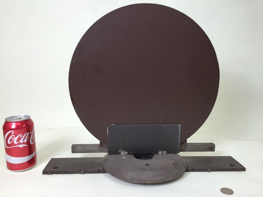 FABULOUS Custom Industrial Metal Sculpture Art Deco Style Vanity Mirror Crafted And Hand Signed By Karen Dugan [Photo 7]