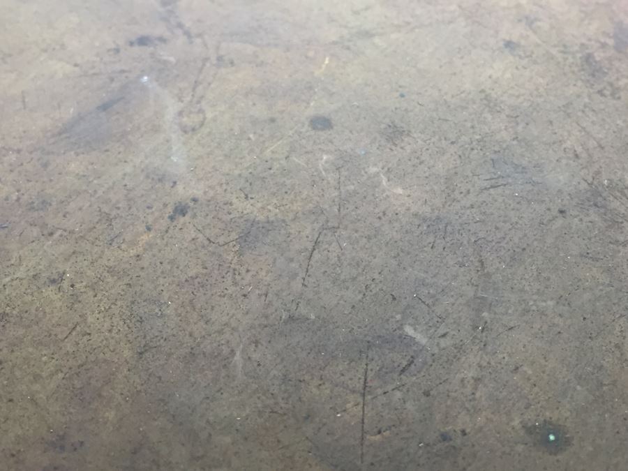 Asian Hand Hammered Brass Gong With Bas Relief Dragon Serpent [Photo 19]