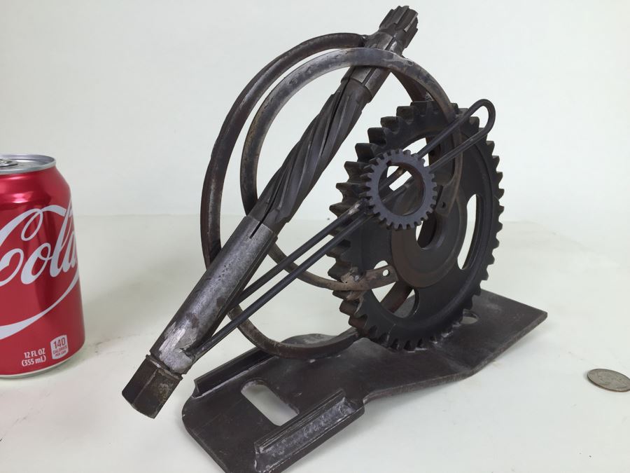 Custom Industrial Metal Sculpture By Karen Dugan Hand Signed [Photo 8]
