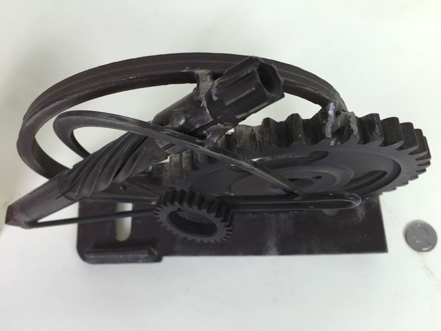 Custom Industrial Metal Sculpture By Karen Dugan Hand Signed [Photo 20]