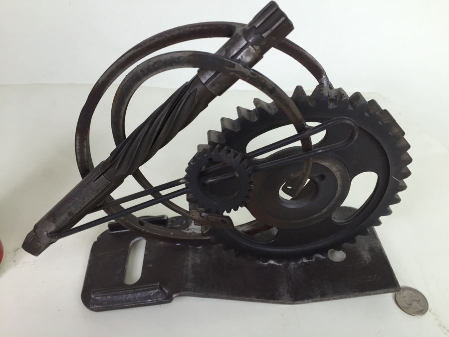 Custom Industrial Metal Sculpture By Karen Dugan Hand Signed [Photo 6]