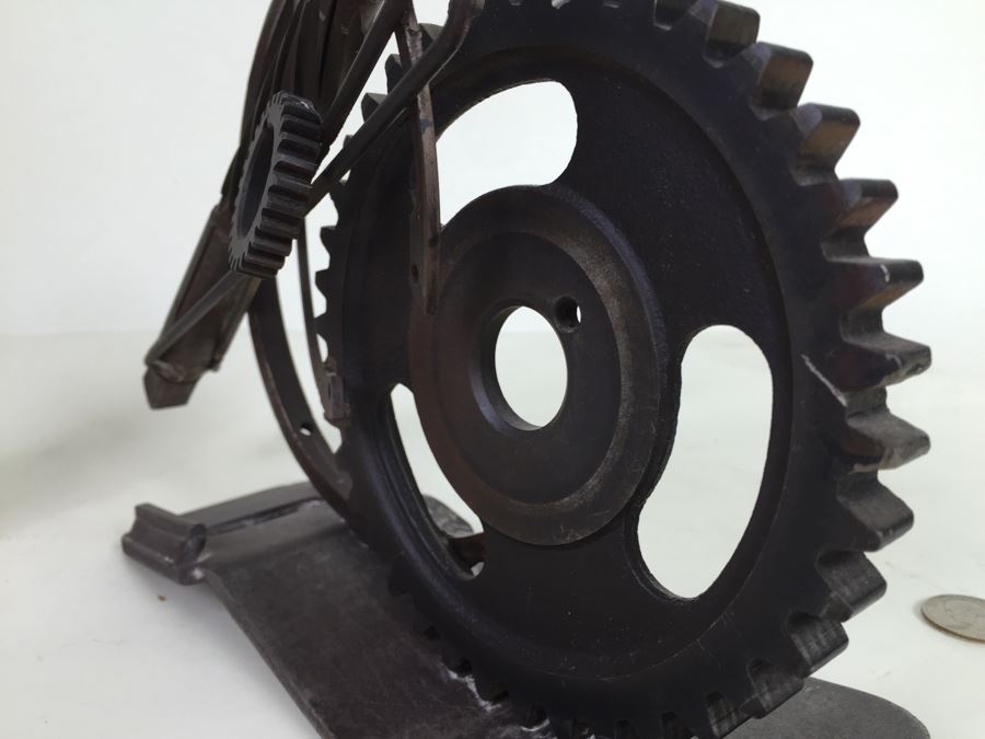 Custom Industrial Metal Sculpture By Karen Dugan Hand Signed [Photo 15]