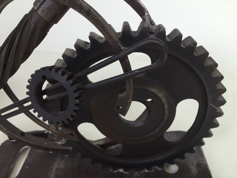 Custom Industrial Metal Sculpture By Karen Dugan Hand Signed [Photo 17]