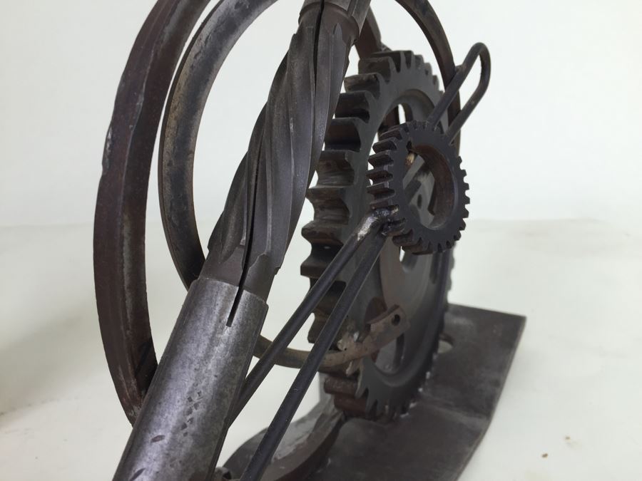 Custom Industrial Metal Sculpture By Karen Dugan Hand Signed [Photo 2]