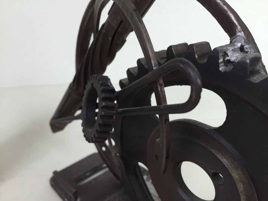Custom Industrial Metal Sculpture By Karen Dugan Hand Signed [Photo 14]