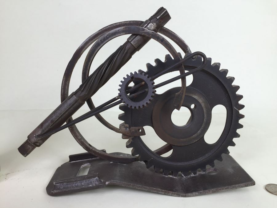 Custom Industrial Metal Sculpture By Karen Dugan Hand Signed [Photo 18]