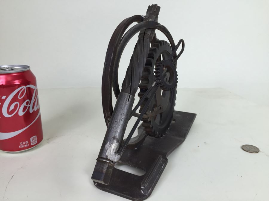 Custom Industrial Metal Sculpture By Karen Dugan Hand Signed [Photo 9]