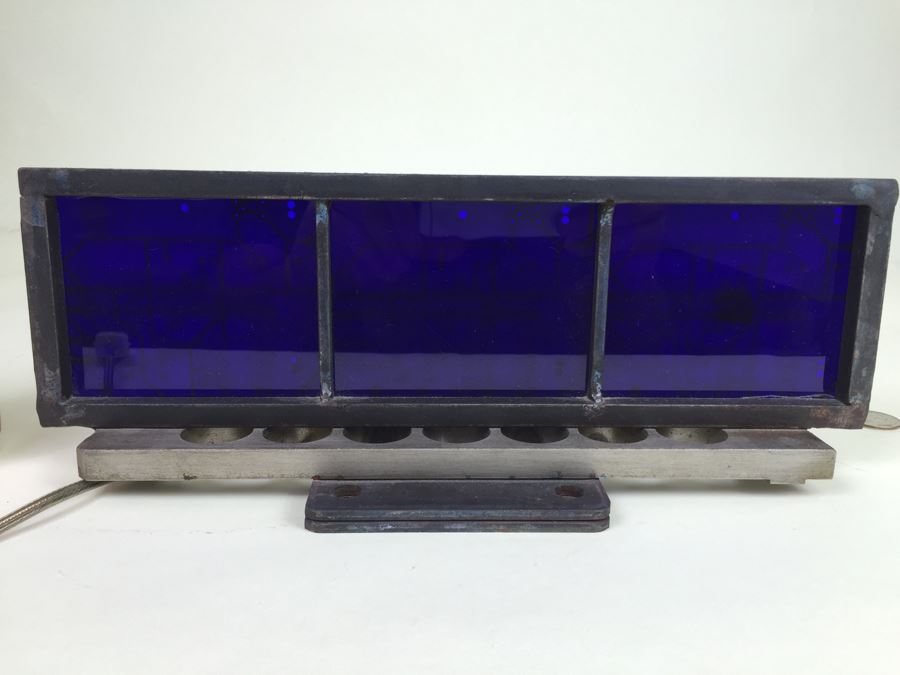 Custom Industrial Meets Technology Metal Sculpture Circuit Board Table Lamp By Karen Dugan Hand Signed [Photo 4]