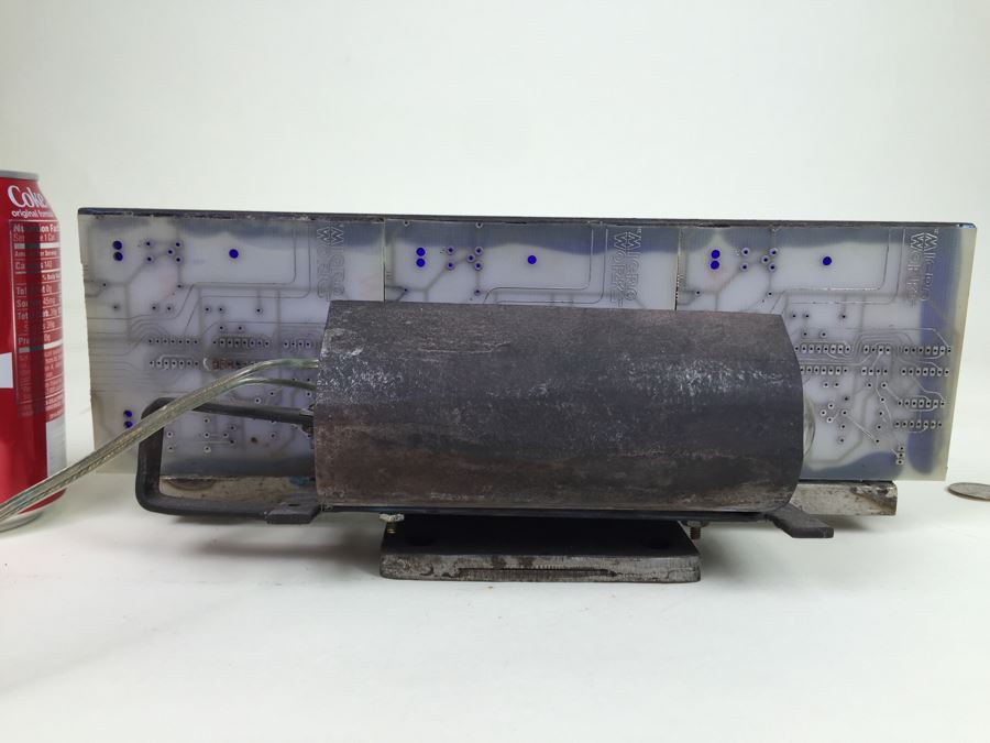 Custom Industrial Meets Technology Metal Sculpture Circuit Board Table Lamp By Karen Dugan Hand Signed [Photo 9]