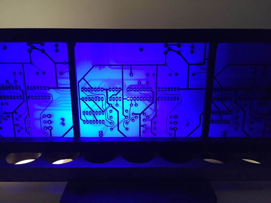 Custom Industrial Meets Technology Metal Sculpture Circuit Board Table Lamp By Karen Dugan Hand Signed [Photo 13]