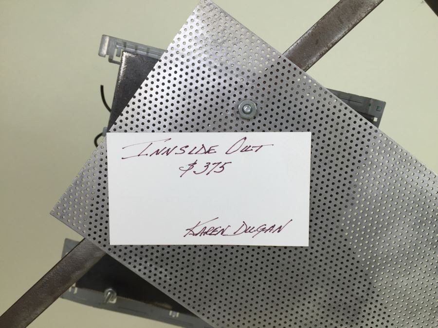 Custom Industrial Meets Electronics Metal Sculpture By Karen Dugan Hand Signed Titled 'Inside Out' [Photo 17]