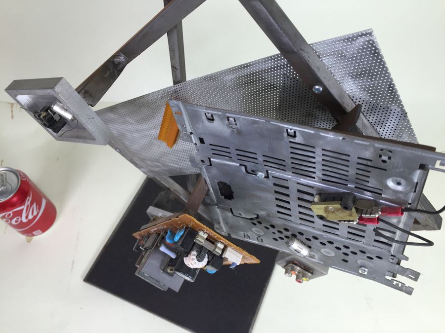 Custom Industrial Meets Electronics Metal Sculpture By Karen Dugan Hand Signed Titled 'Inside Out' [Photo 22]