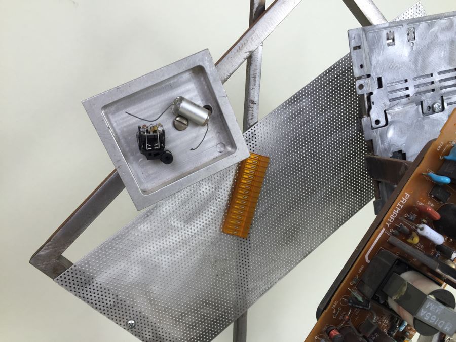 Custom Industrial Meets Electronics Metal Sculpture By Karen Dugan Hand Signed Titled 'Inside Out' [Photo 10]