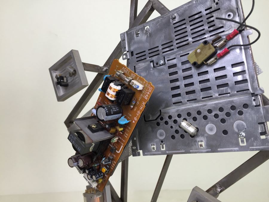 Custom Industrial Meets Electronics Metal Sculpture By Karen Dugan Hand Signed Titled 'Inside Out' [Photo 20]