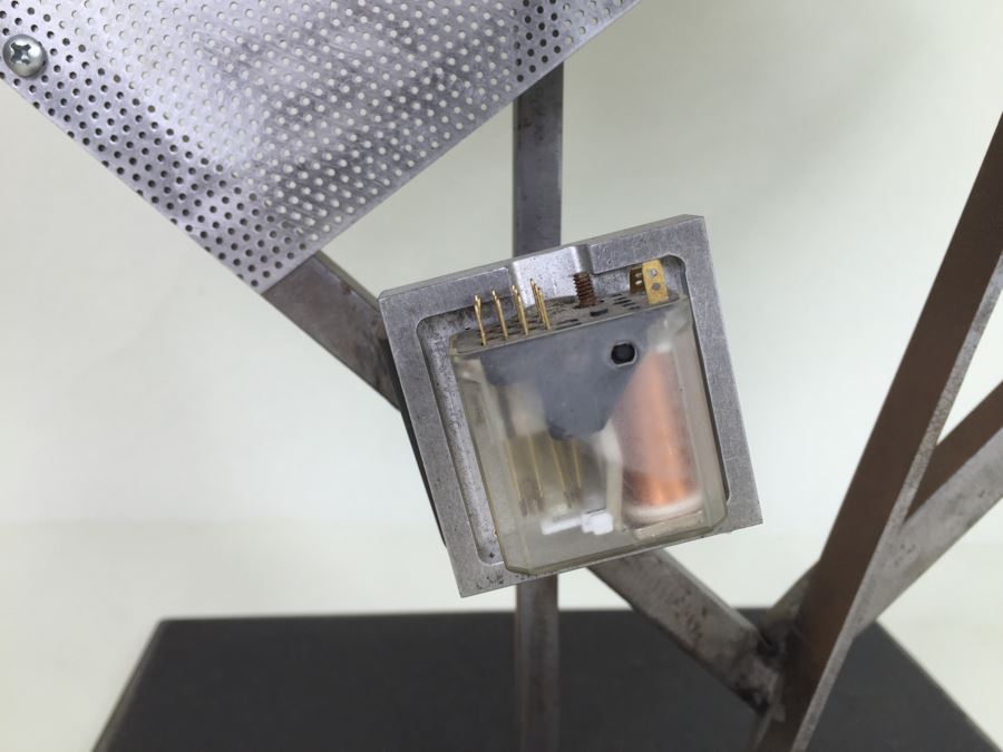 Custom Industrial Meets Electronics Metal Sculpture By Karen Dugan Hand Signed Titled 'Inside Out' [Photo 9]