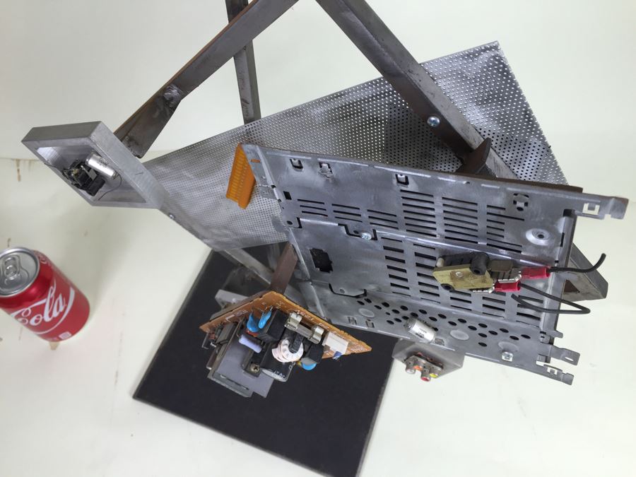 Custom Industrial Meets Electronics Metal Sculpture By Karen Dugan Hand Signed Titled 'Inside Out' [Photo 23]