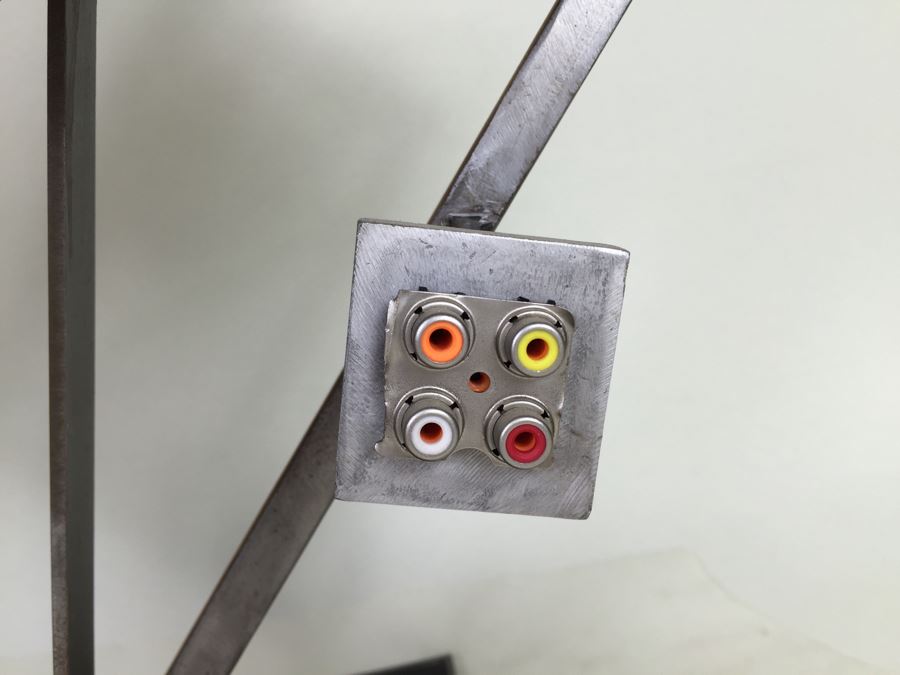 Custom Industrial Meets Electronics Metal Sculpture By Karen Dugan Hand Signed Titled 'Inside Out' [Photo 7]