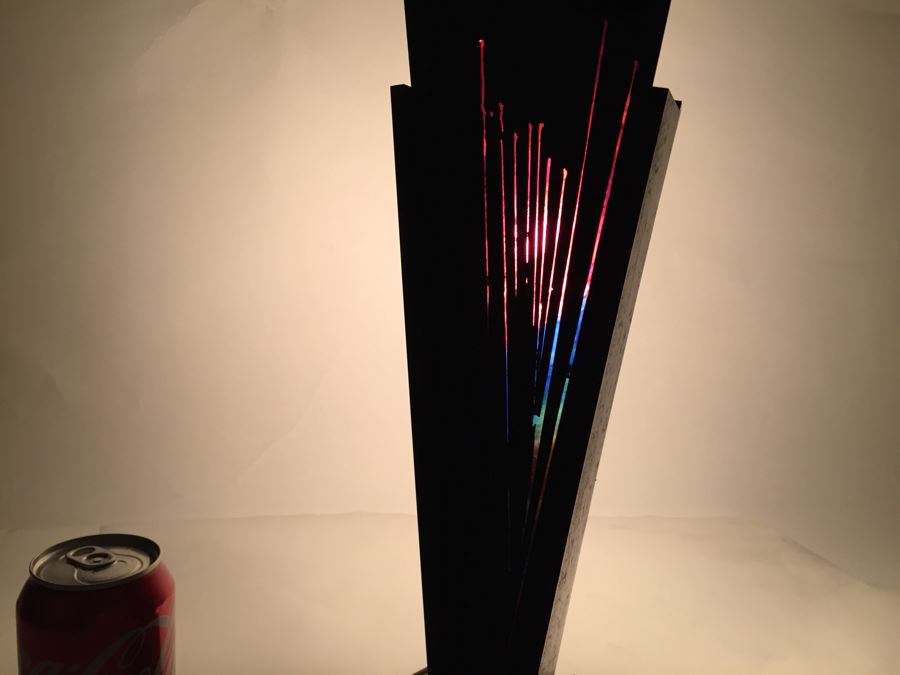 Custom Industrial Metal Sculpture Table Lamp By Karen Dugan Hand Signed [Photo 20]