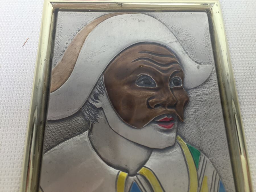 Limited Issue Sterling Silver And Gold Framed Clown Pictures By Mida Made In Italy [Photo 8]