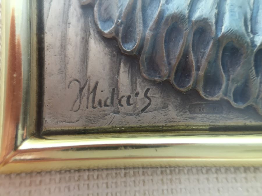 Limited Issue Sterling Silver And Gold Framed Clown Pictures By Mida Made In Italy [Photo 13]