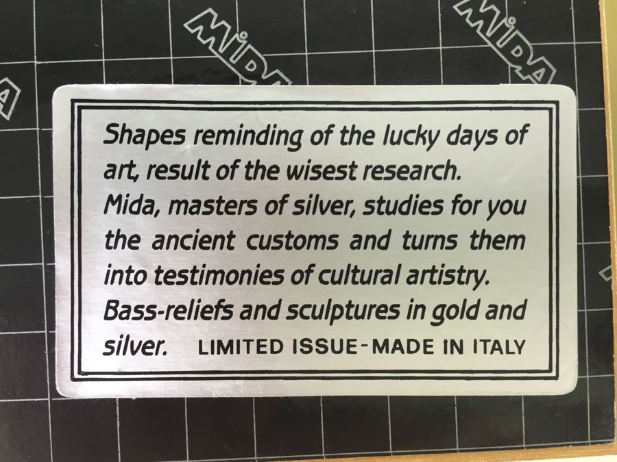 Limited Issue Sterling Silver And Gold Framed Clown Pictures By Mida Made In Italy [Photo 18]