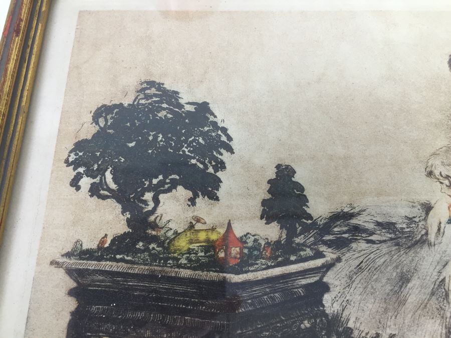 Le Jardin Japonais By Louis Icart In Frame [Photo 8]