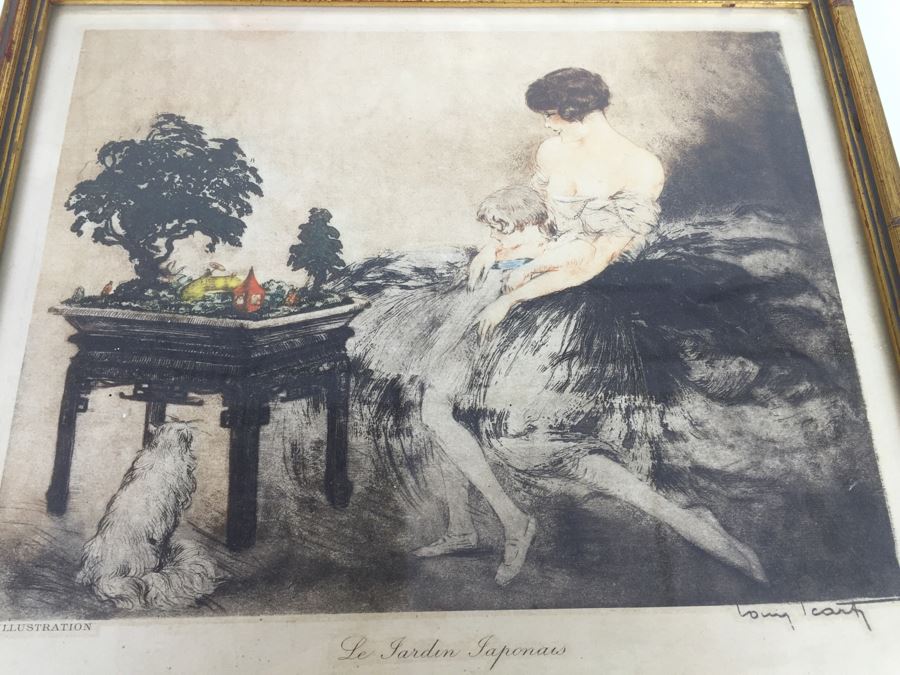 Le Jardin Japonais By Louis Icart In Frame [Photo 2]