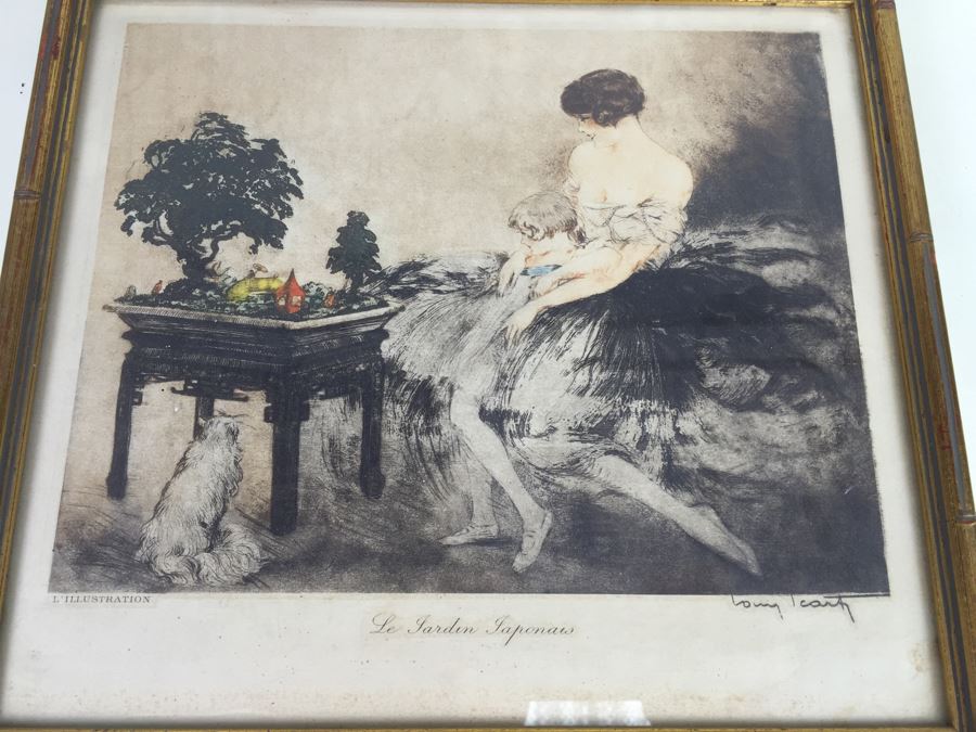 Le Jardin Japonais By Louis Icart In Frame [Photo 4]