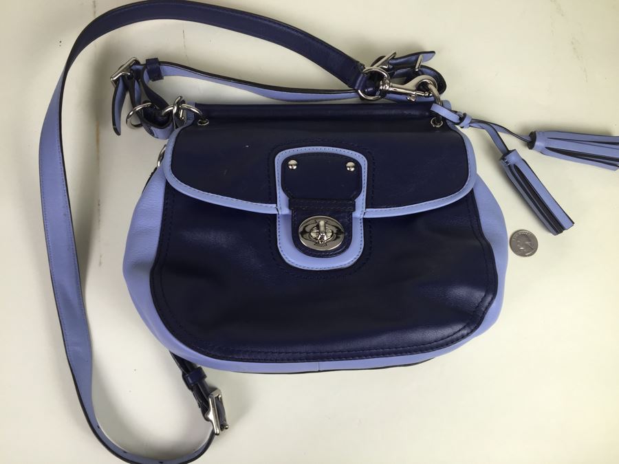 Blue COACH Handbag [Photo 1]