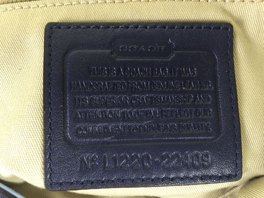 Blue COACH Handbag [Photo 8]