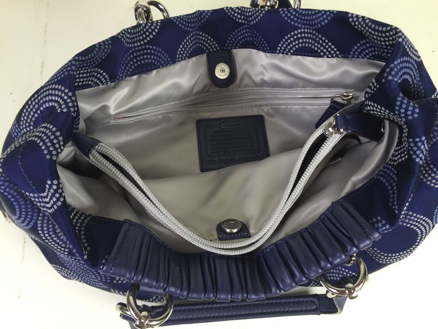 Coach Blue Handbag [Photo 3]
