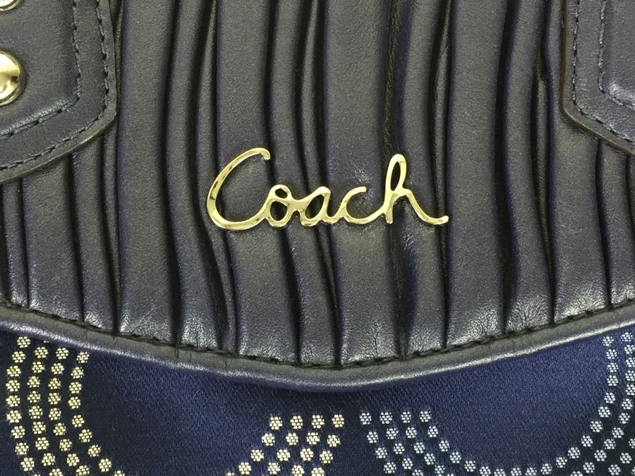 Coach Blue Handbag [Photo 5]