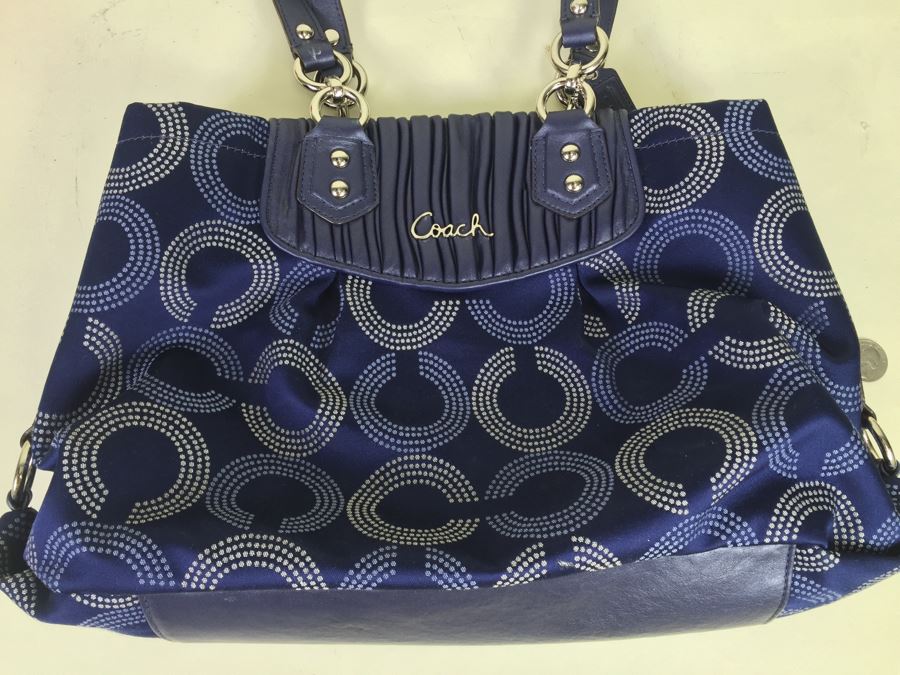 Coach Blue Handbag [Photo 4]