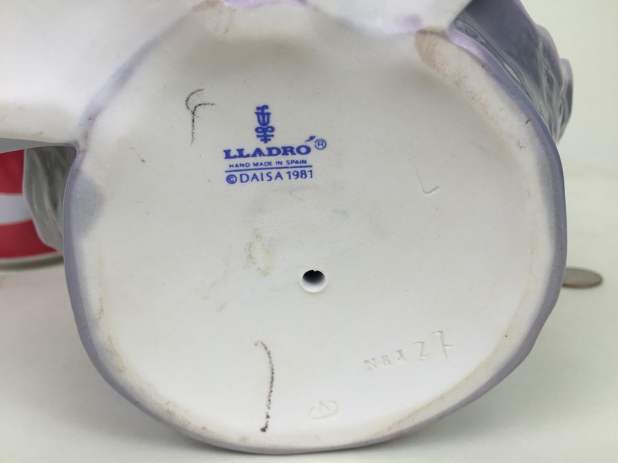 Lladro 5129: Jester / Pensive Clown Bust Daisa 1981 High Gloss Finish [Photo 3]