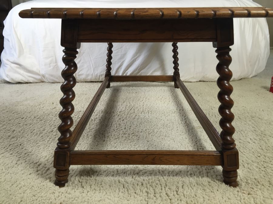 Vintage Barley Twist Wooden Coffee Table [Photo 10]