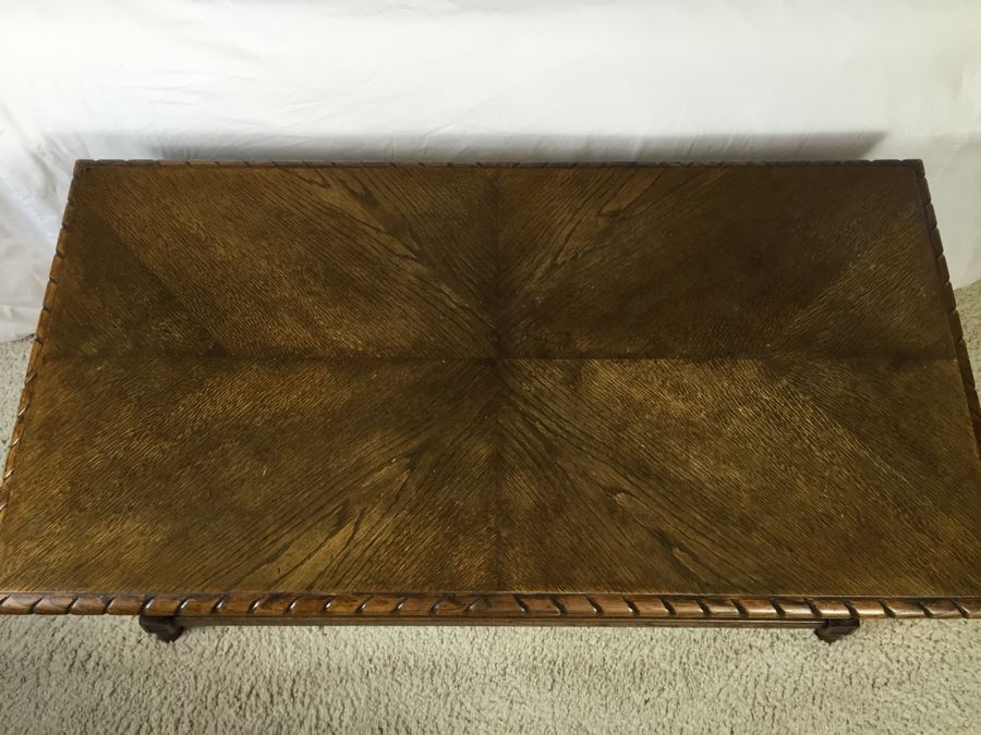 Vintage Barley Twist Wooden Coffee Table [Photo 4]