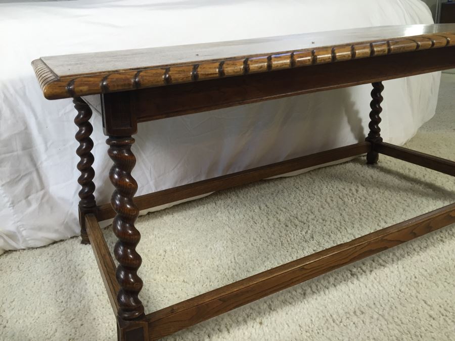 Vintage Barley Twist Wooden Coffee Table [Photo 5]