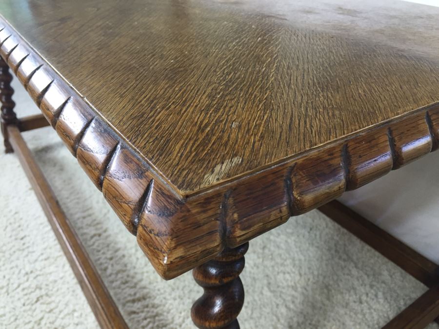 Vintage Barley Twist Wooden Coffee Table [Photo 7]