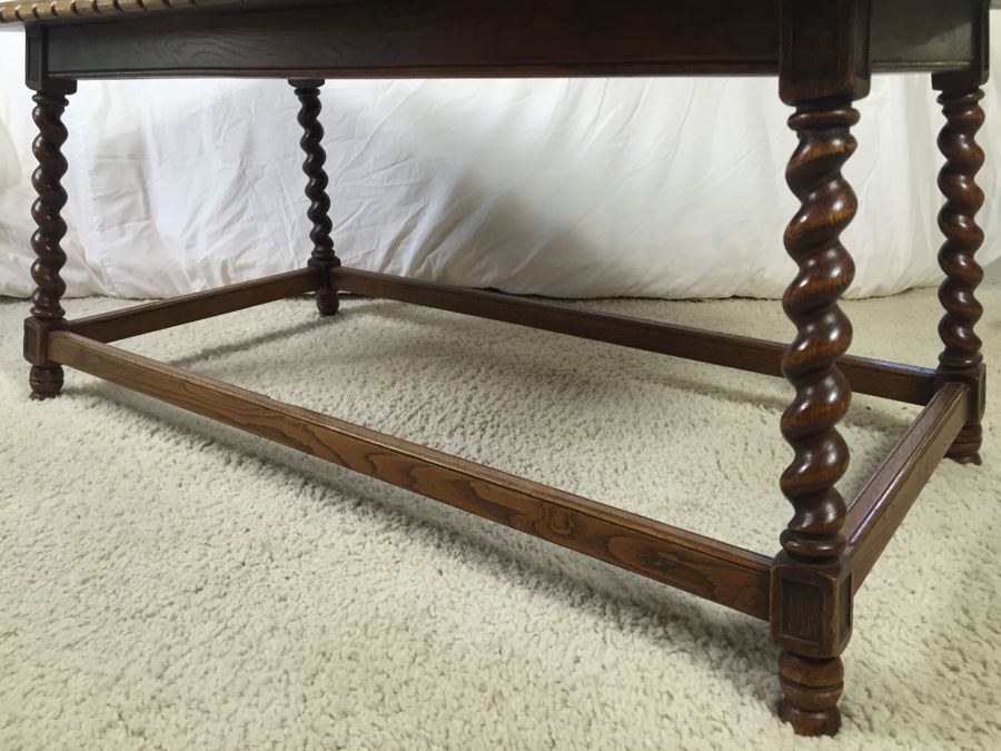 Vintage Barley Twist Wooden Coffee Table [Photo 9]