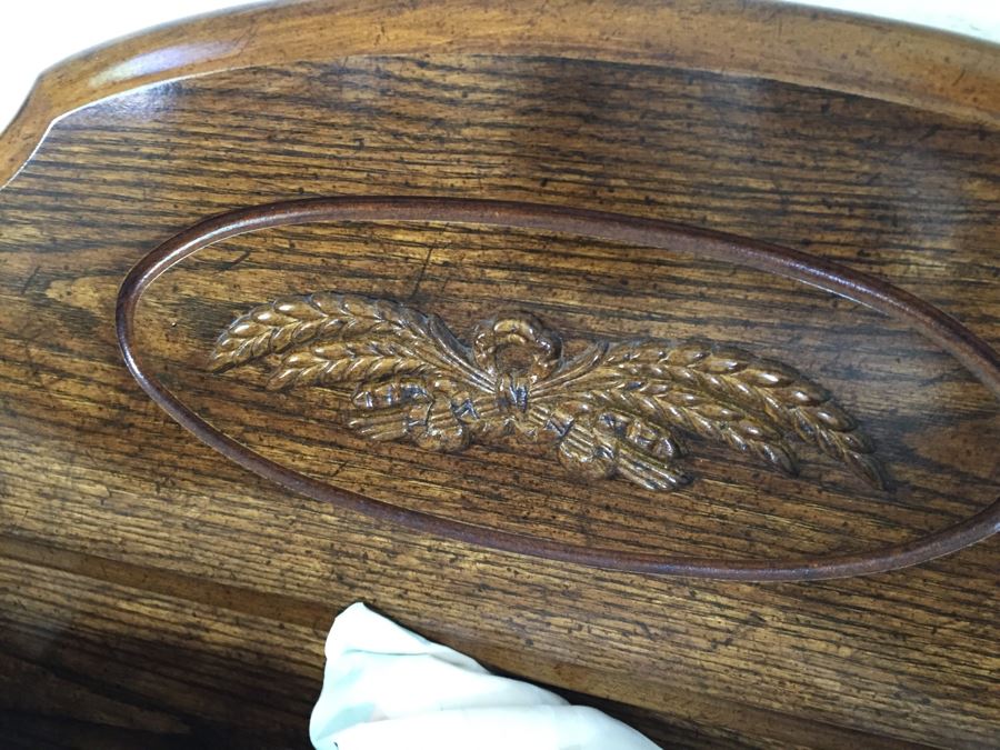 Pair Of Twin Wooden Headboards With Metal Frames, Box Springs And Twin Mattresses Plus Bedding [Photo 7]